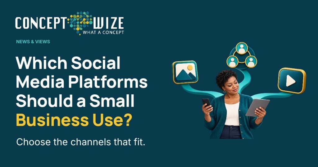 Concept Wize UK — Which Social Media Platforms Should a Small Business Use?: Which Social Media Platforms Should a Small Business Use? Choose the channels that fit.